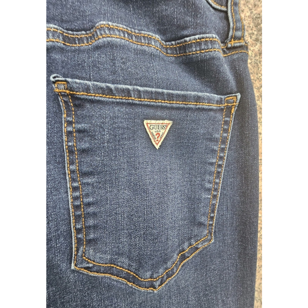 Guess Womens High Rise Skinny Dark Blue Jeans Size 26 - Picture 14 of 15